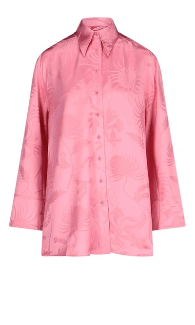 Jw Anderson J.w. Anderson Flowered  Tunic Shirt In Pink