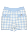 ALESSANDRA RICH ALESSANDRA RICH GINGHAM KNITTED SHORTS