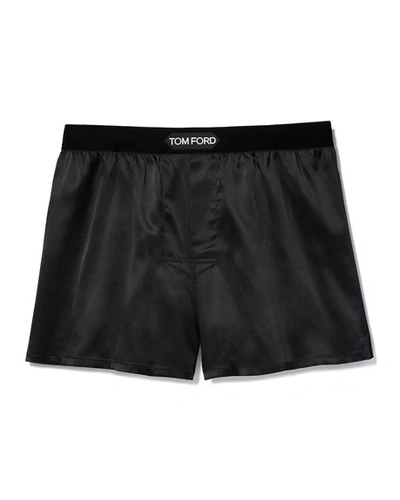TOM FORD SILK LOUNGE SHORTS,PROD242830079