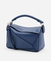 Loewe Puzzle Small Leather Cross-body Bag In Ocean