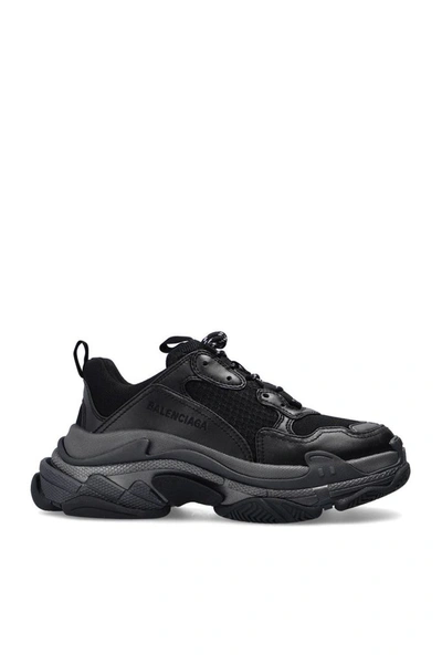 Balenciaga Women's Triple S Chunky Trainers In Black