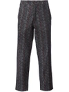 AGANOVICH AGANOVICH STRIPED TROUSERS - BLACK,TR03RAYURE11575718