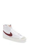 Nike Men's Blazer Mid 77 Vintage-lnspired Casual Sneakers From Finish Line In White/ Team Red