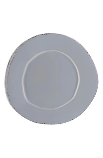 Vietri Lastra Stoneware Salad Plate In Gray