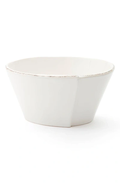 Vietri Lastra Cereal Bowl In White