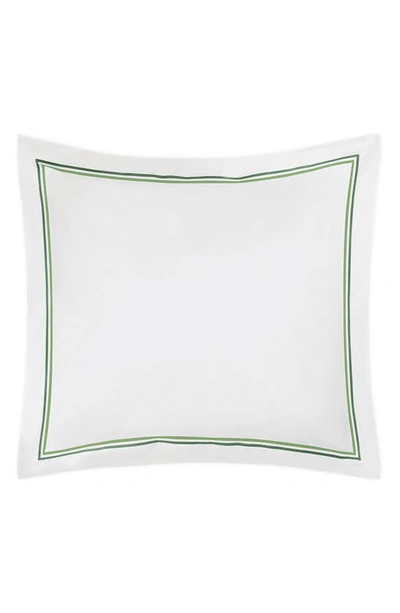 Matouk Essex Cotton Percale Euro Sham In Green