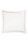 Matouk Essex Cotton Percale Euro Sham In Pink