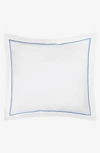 Matouk Essex Cotton Percale Euro Sham In Azure