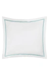 Matouk Essex Cotton Percale Euro Sham In Lagoon