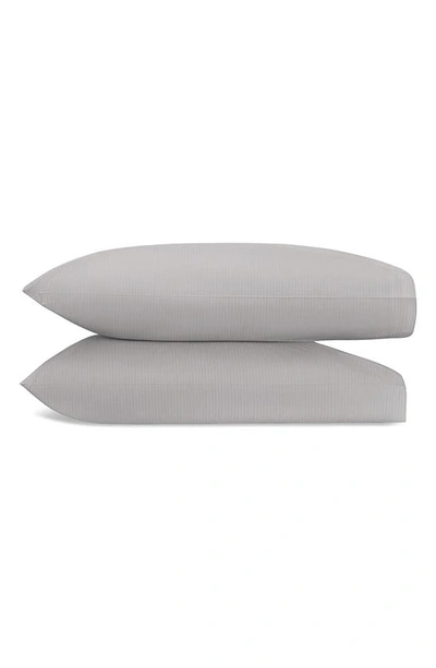 Matouk Lorenzo Set Of 2 Pillowcases In Charcoal