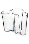 Monique Lhuillier Waterford Alvar Aalto Glass Vase In Clear
