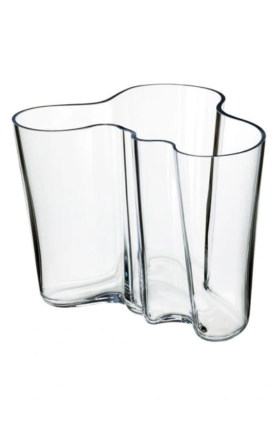 Monique Lhuillier Waterford Alvar Aalto Glass Vase In Clear