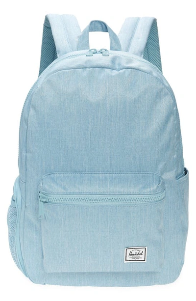 Herschel Supply Co. Babies' Settlement Sprout Diaper Backpack In Light Denim Crosshatch