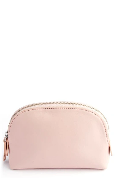 Royce Compact Cosmetics Bag In Light Pink