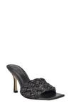 Marc Fisher Ltd Marc Fisher Draya Slide Sandal In Black Leather