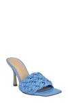 Marc Fisher Ltd Marc Fisher Draya Slide Sandal In Bermuda Blue Leather