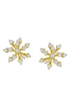 Hueb 18k Yellow Gold Luminus Diamond Cluster Stud Earrings In Yellow Gold