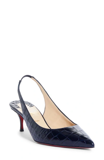 Christian Louboutin Kate Pointed Toe Slingback Pump In Obscur