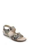 Easy Spirit Women's Hartwell Square Toe Casual Flat Sandals Women's Shoes In Multi