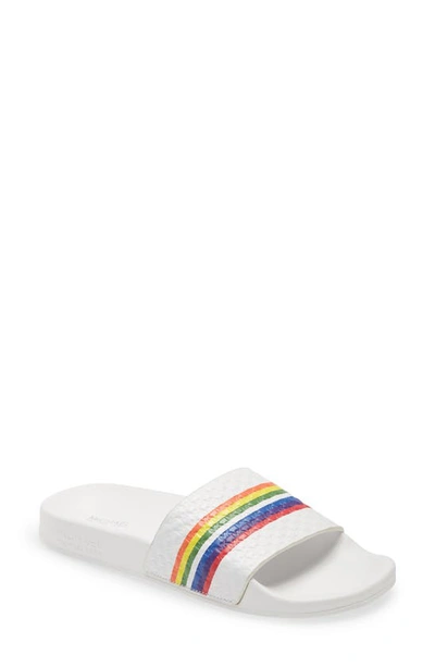 Michael Michael Kors Women's Gilmore Slide Sandals In Optic