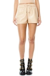 ALICE AND OLIVIA LUDLOW FAUX LEATHER SHORTS,CC103J16605