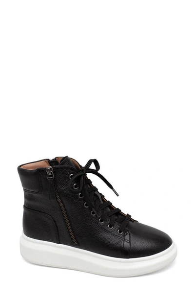 Linea Paolo Tanya High Top Sneaker Boot In Black