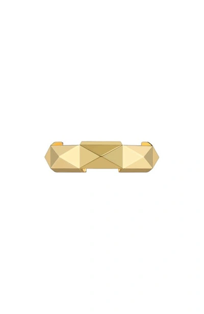 Gucci Link To Love Faceted Band Ring In 18ky