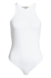 Allsaints Womens Optic White Norma Stretch-lyocell Bodysuit 12