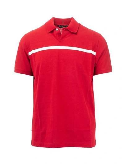 Loro Piana Red Cotton Polo Shirt