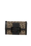 FENDI FENDI WOMEN'S BROWN FABRIC WALLET,8M003600PUQF0RT UNI