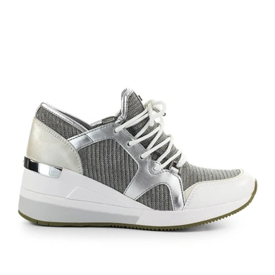 Michael Kors Women's Grey Leather Sneakers