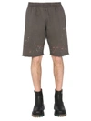 OFF-WHITE OFF-WHITE MEN'S GREY COTTON SHORTS,OMCI006S21FLE0060601 XS