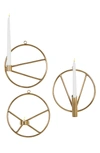 WILLOW ROW GOLDTONE STAINLESS STEEL MODERN WALL SCONCE,758647910205