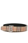 BURBERRY BURBERRY VINTAGE CHECK REVERSIBLE BELT