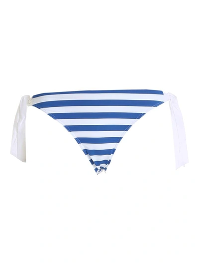 Max Mara 2acline Swim Panties In Blue And White