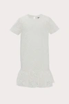 Milly Minis Leaf Eyelet Cece Dress In White