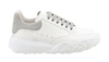 Alexander Mcqueen Leather Upper And Ru In Grey