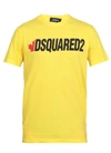 DSQUARED2 DSQUARED2 T-SHIRTS AND POLOS YELLOW