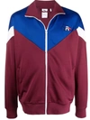 Puma X Maison Kitsuné Logo Colour-block Jacket In Burgundy