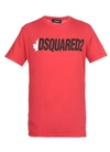 DSQUARED2 DSQUARED2 T-SHIRTS AND POLOS RED