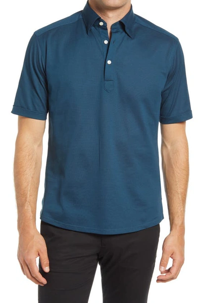 Eton Pique Slim Fit Polo Shirt In Green