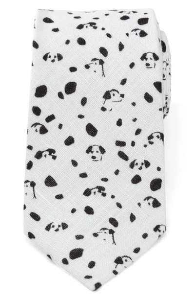 Cufflinks, Inc X Disney 101 Dalmatians Linen Tie In White