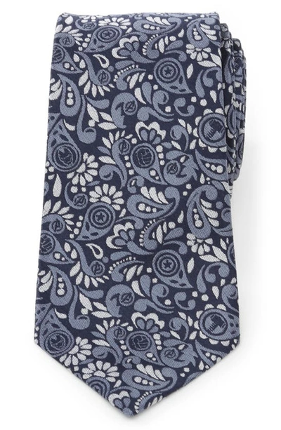 Cufflinks, Inc X Marvel Avengers Paisley Silk Tie In Navy