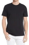 Frame Logo T-shirt Noir Cotton In Noir