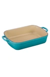 Le Creuset Signature 3 Quart Enameled Cast Iron Roaster In Caribbean