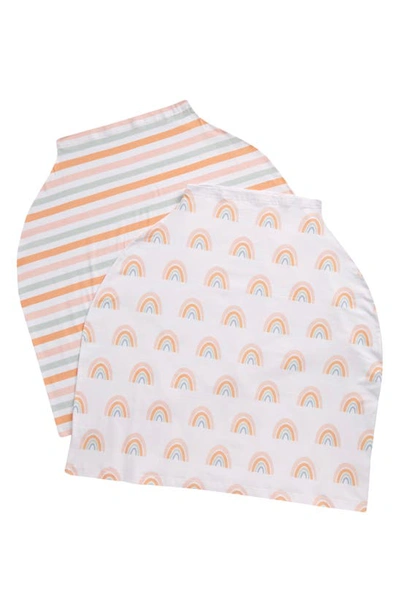 Nordstrom Assorted 2-pack Car Seat & Nursing Covers In Rainbow Pack