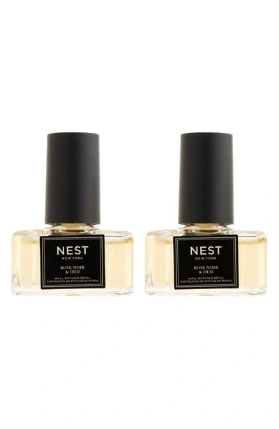 Nest New York Wall Diffuser Refill Set In Rose Noir & Oud