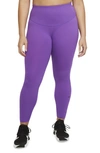 Nike One Lux 7/8 Tights In Wild Berry/clear