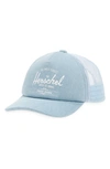 Herschel Supply Co Babies' Sprout Whaler Mesh Hat In Light Denim/ White