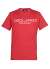 DSQUARED2 DSQUARED2 T-SHIRTS AND POLOS RED